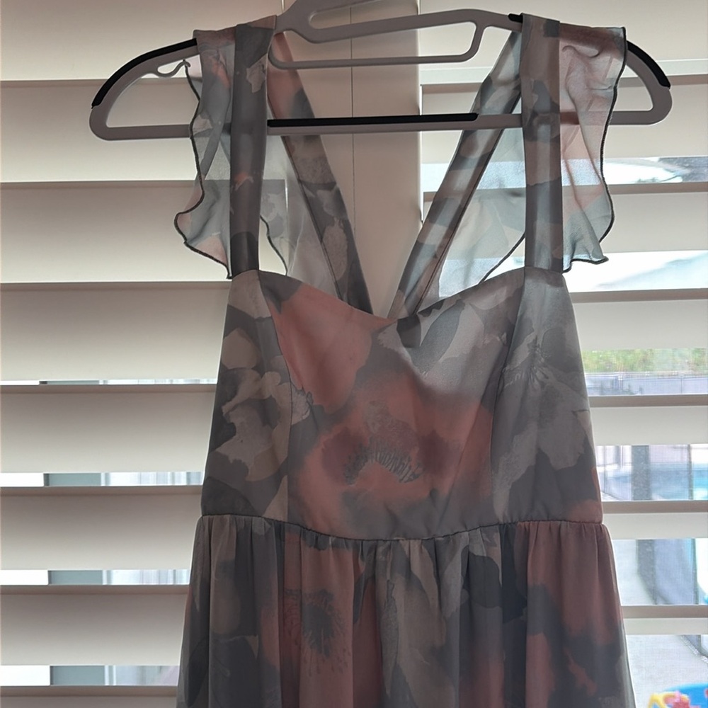 Show me your Mumu NWT June Maxi Dress Sage I Do Floral Green Blush